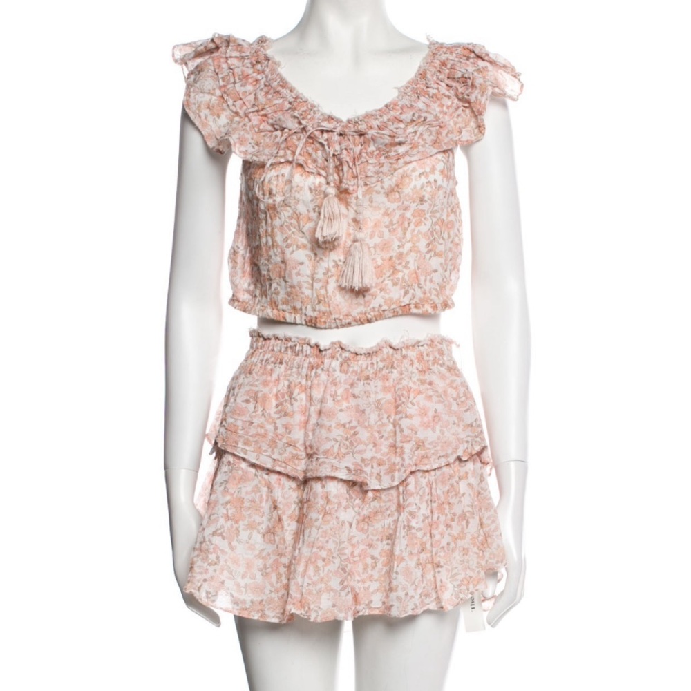 Loveshackfancy floral print skirt set